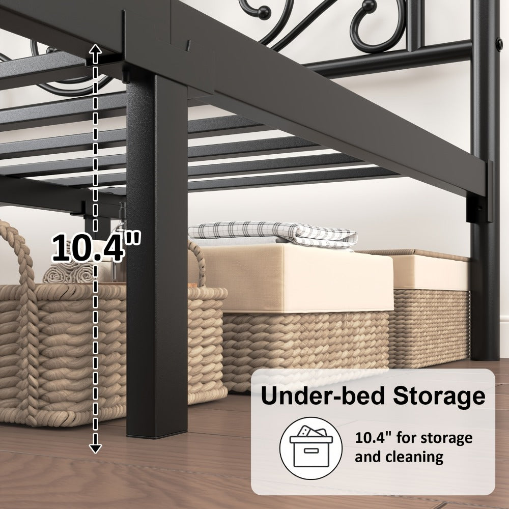 Metal Bed Frame with Headboard and Footboard for Bedroom Comfort and Support detail image - detail view 8