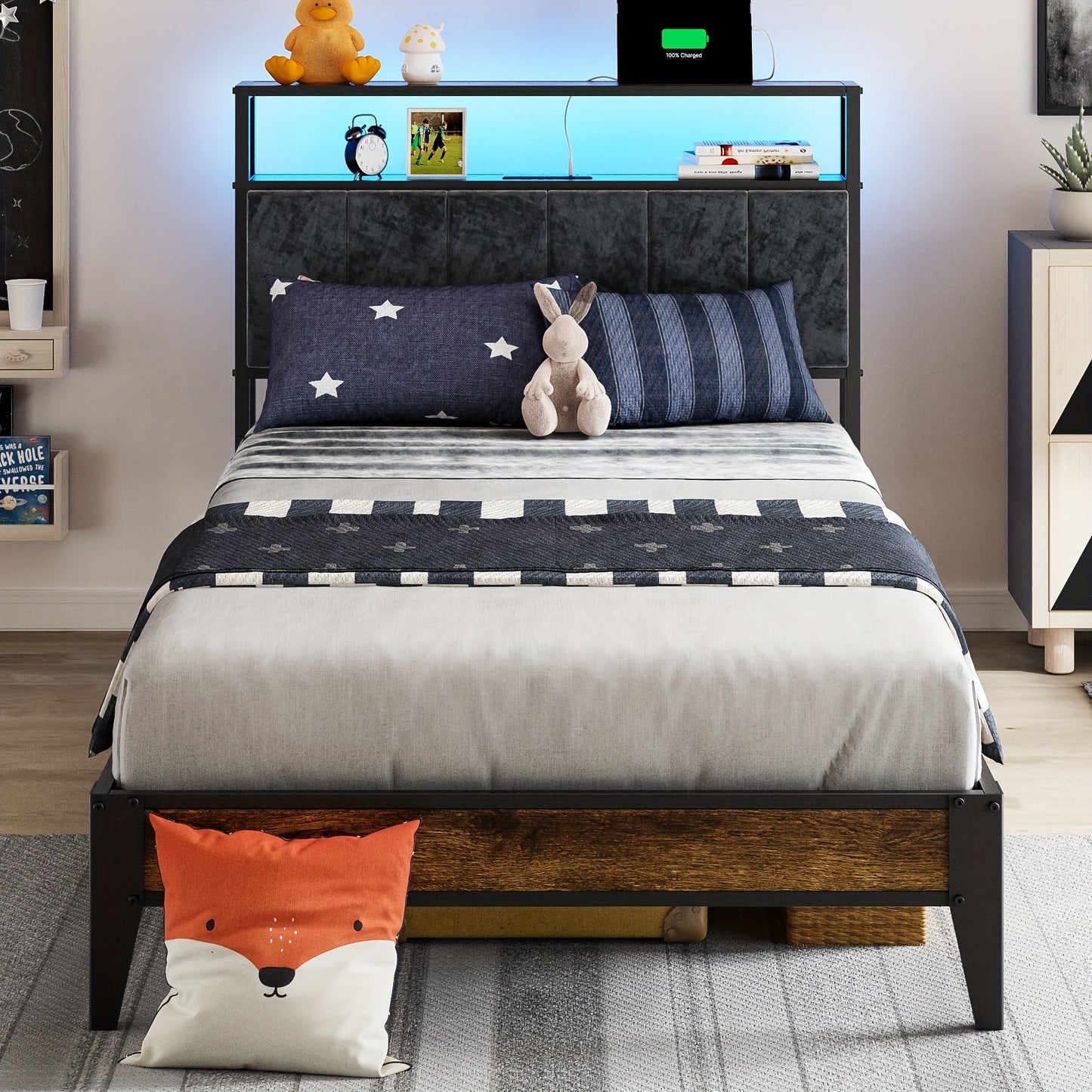 Bed Frame shown in the Twin option