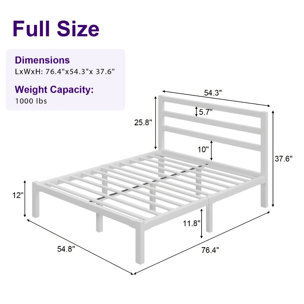 Metal Bed Frame with No Box Spring Needed for Bedroom Comfort and Support detail image - detail view 9