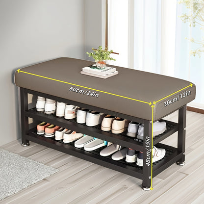 Entryway Bench shown in the Grey, 24 Inches option