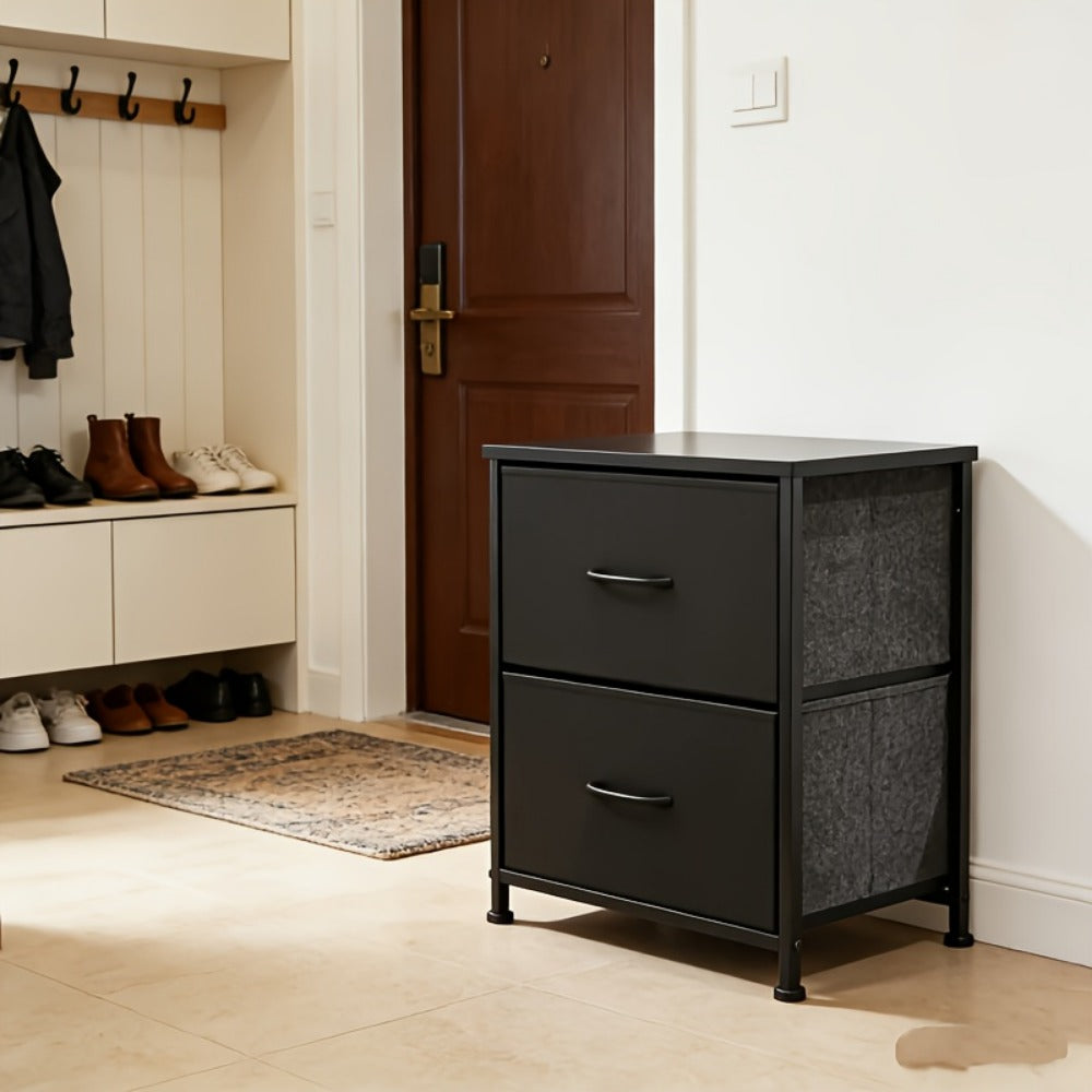 Metal Fabric Storage Cabinet with Deep Drawers for Organized Everyday Storage in Entryway detail image - detail view 15