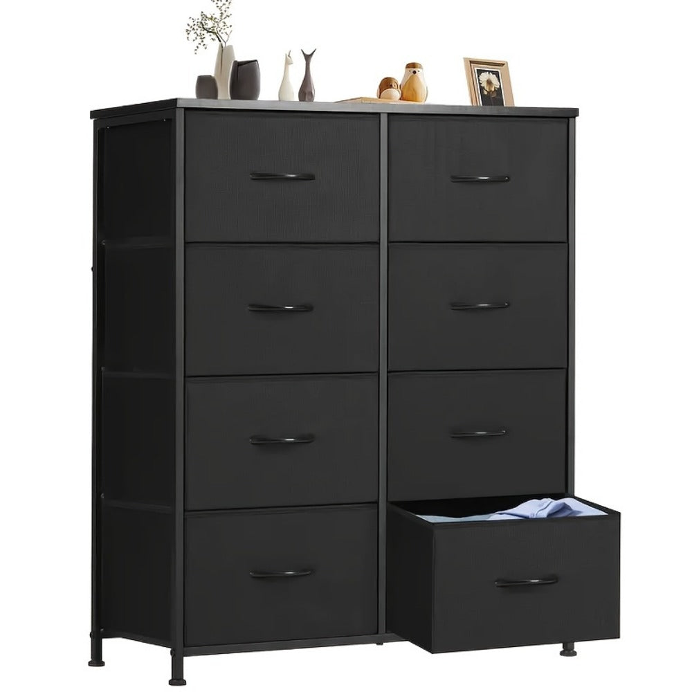 Metal Fabric Storage Cabinet with Deep Drawers for Organized Everyday Storage in Entryway detail image - detail view 5