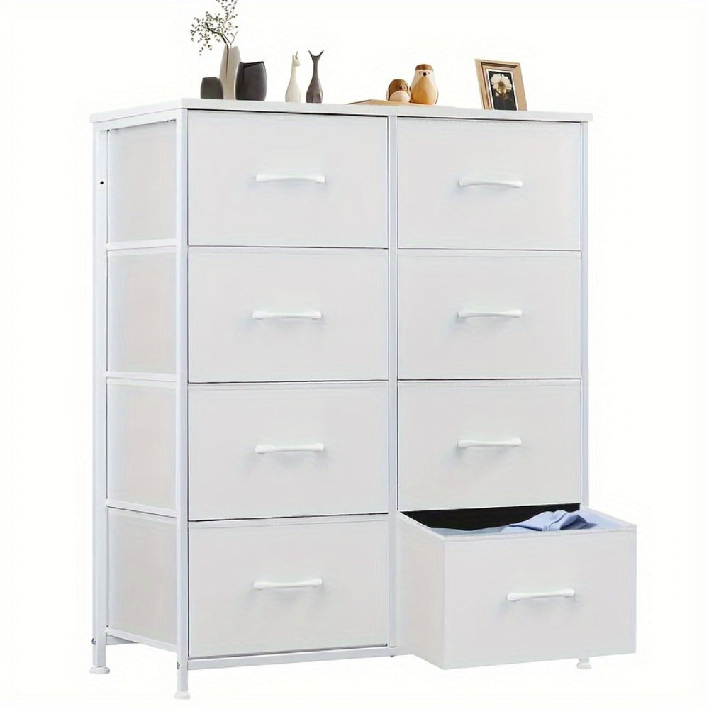 Metal Fabric Storage Cabinet with Deep Drawers for Organized Everyday Storage in Entryway detail image - detail view 7
