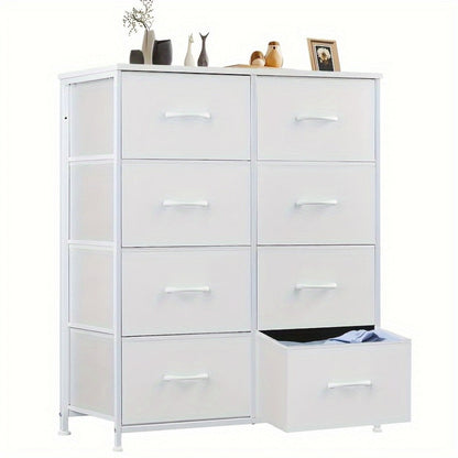 Metal Fabric Storage Cabinet with Deep Drawers for Organized Everyday Storage in Entryway detail image - detail view 7