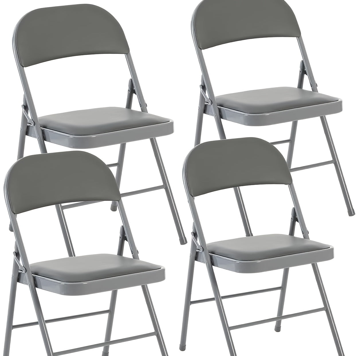 Folding Chair shown in the Grey, 4 Packs option