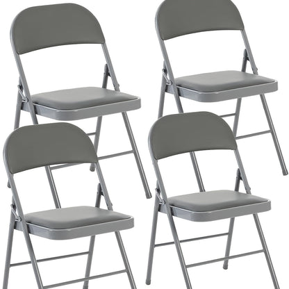 Folding Chair shown in the Grey, 4 Packs option