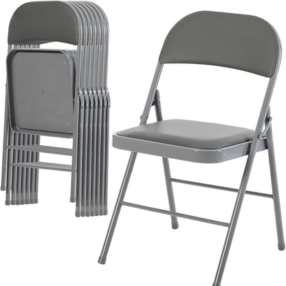 Folding Chair shown in the Grey, 8 Pack option