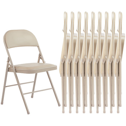 Folding Chair shown in the Khaki, 10 Packs option