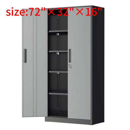 Filing Cabinet shown in the 72in Black Gray option