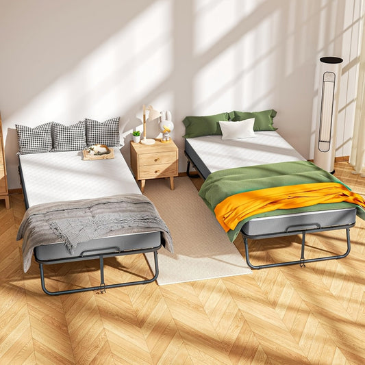 Metal Folding Bed for Bedroom Comfort and Support and Daily Home Use detail image