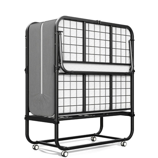 Folding Bed, Portable Roll Away Guest Bed 75x31 Inch 4-Section Fold Flat with Sturdy Metal shown in the main product view