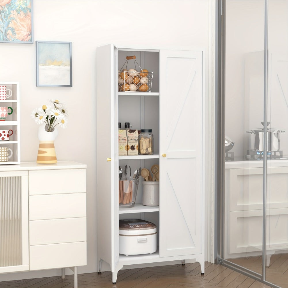 Storage Cabinet, Metal Kitchen Pantry Cabinet with Doors & Adjustable Shelves - Large shown in the main product view