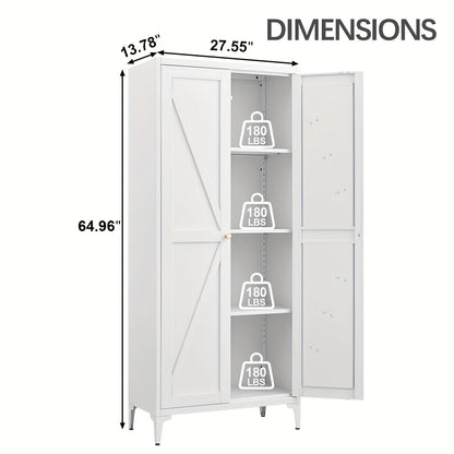 Storage Cabinet shown in the White option