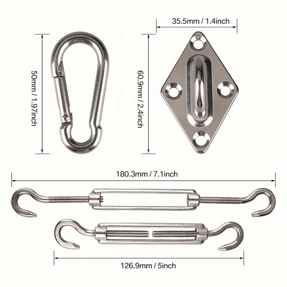 Metal Shade Sail Hardware Kit for Outdoor Shade and Protection detail image - detail view 4