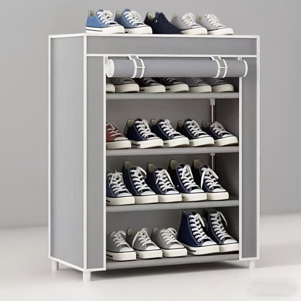 Metal Shoe Rack with Tool-Free Assembly, Closet Shoe Shelf for Entryway detail image - detail view 3