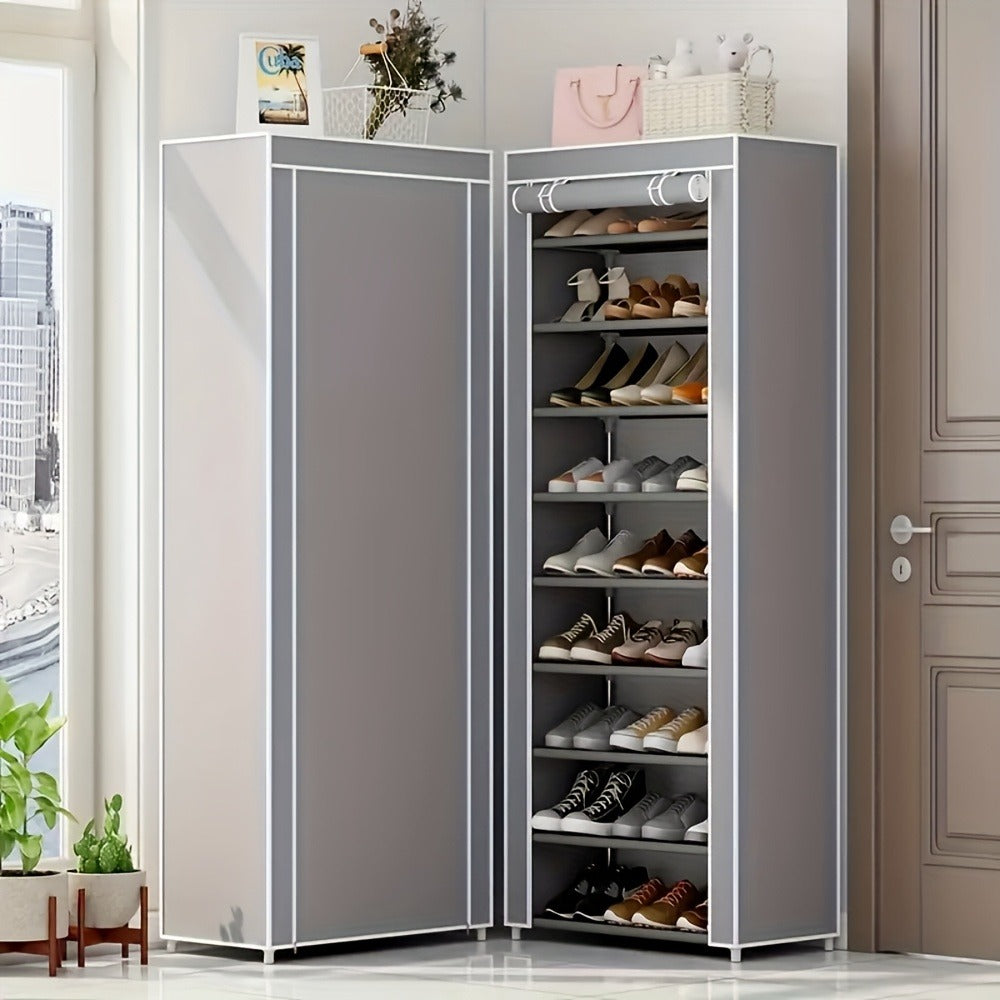 Metal Shoe Rack with Tool-Free Assembly, Closet Shoe Shelf for Entryway detail image - detail view 5