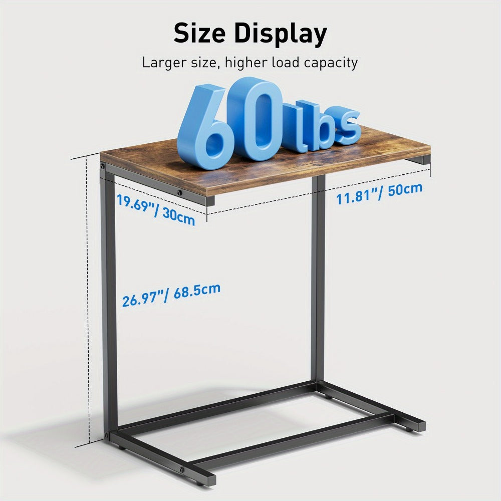 Metal Side Table, Small Accent Table for Work, Display, and Everyday Use in Living Room detail image