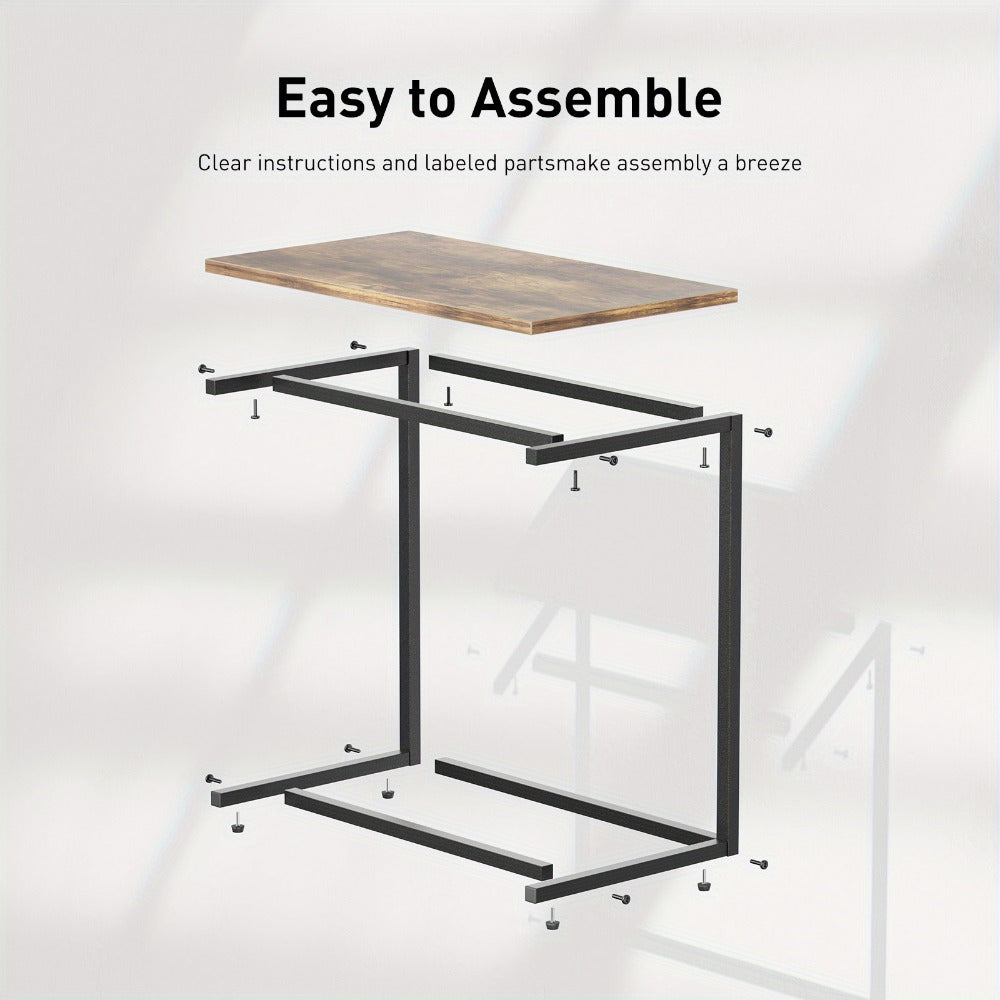 Metal Side Table, Small Accent Table for Work, Display, and Everyday Use in Living Room detail image - detail view 6