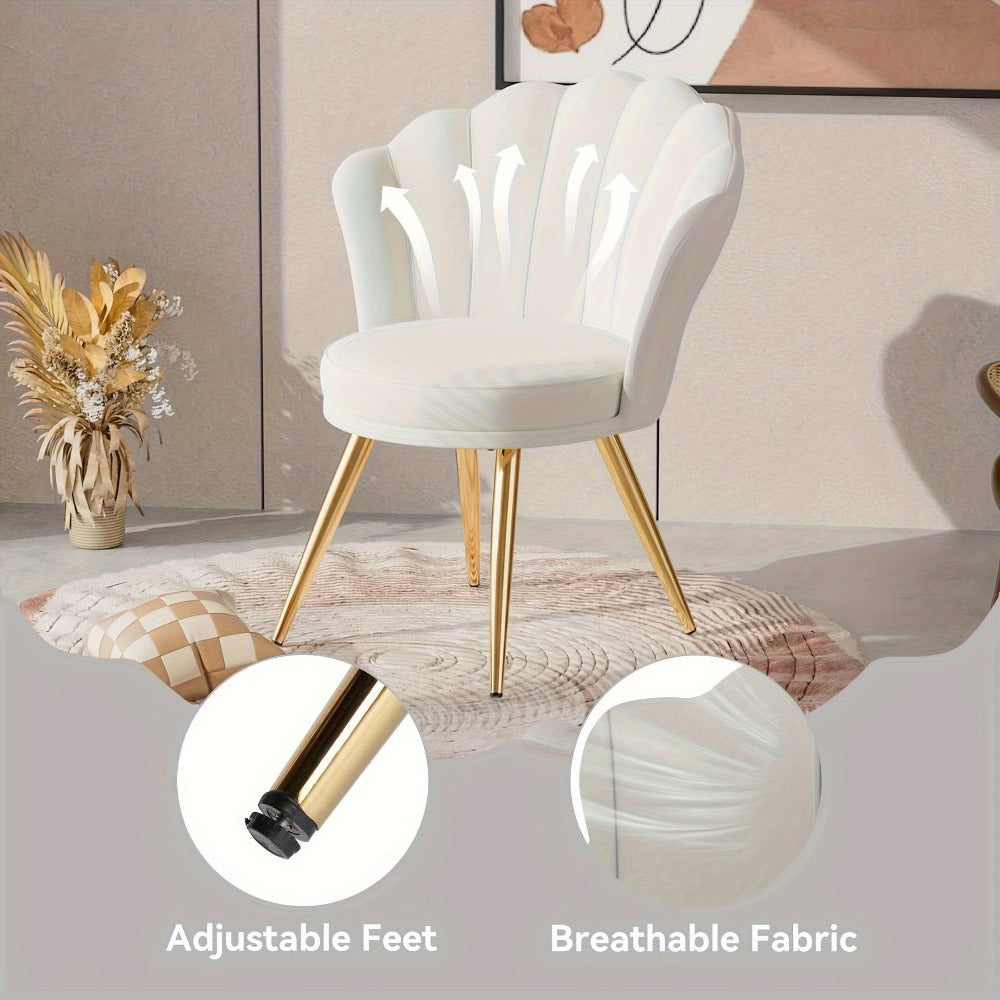 Metal Velvet Dining Chair with Multiple Color Options for Kitchen detail image - detail view 7