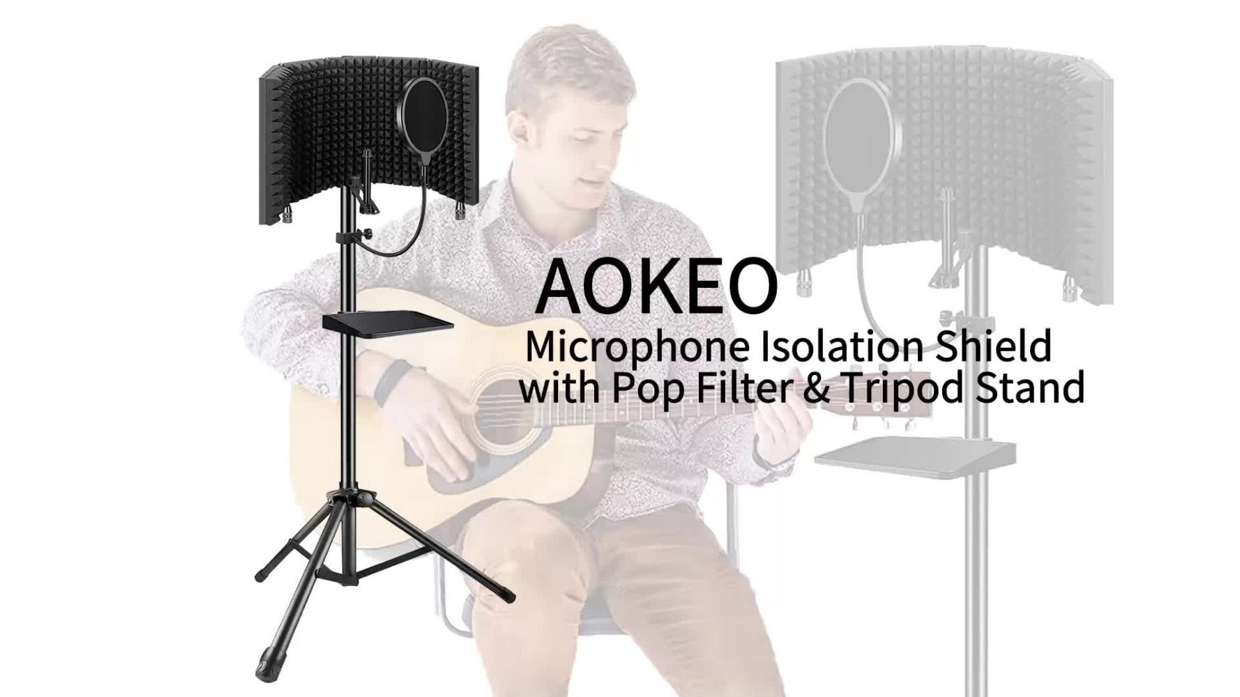 Microphone Isolation Shield, Foldable for Reducing Nearby Room Reflections Around A detail image - detail view 10