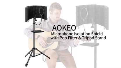 Microphone Isolation Shield, Foldable for Reducing Nearby Room Reflections Around A detail image - detail view 10