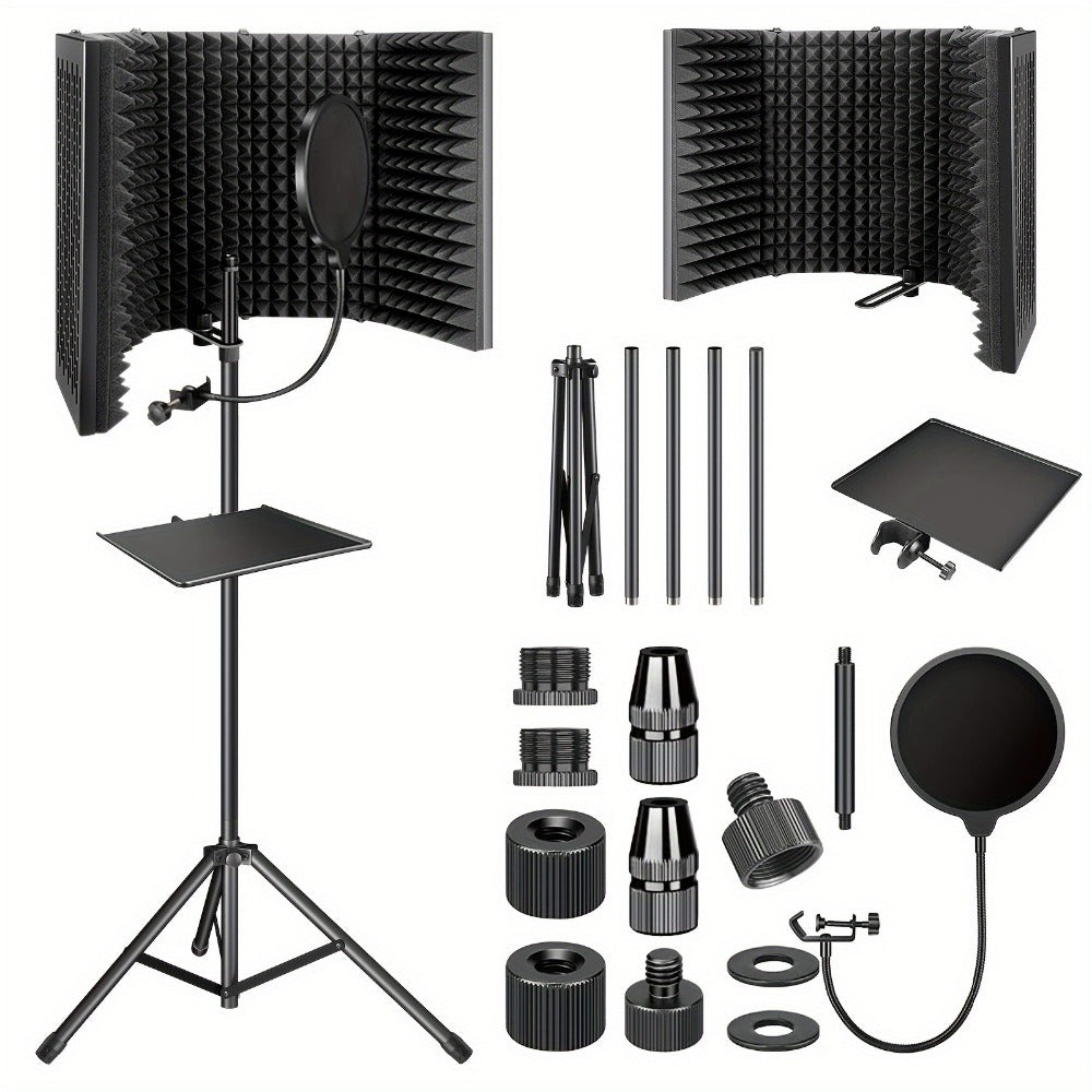 Microphone Isolation Shield, Foldable for Reducing Nearby Room Reflections Around A detail image - detail view 6