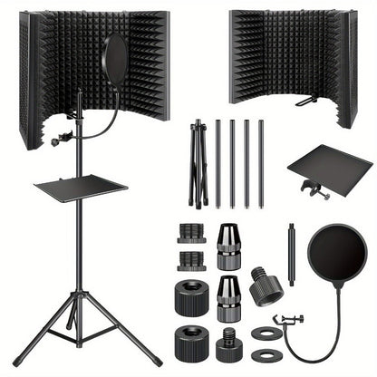 Microphone Isolation Shield, Foldable for Reducing Nearby Room Reflections Around A detail image - detail view 6