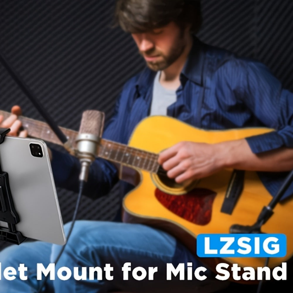Microphone Stand Tablet Holder for 4.7 to 13.5-Inch Phones and Tablets detail image - detail view 10