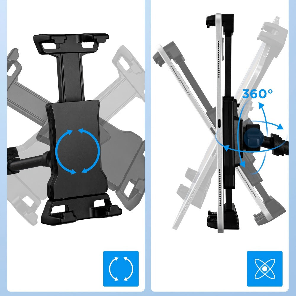 Microphone Stand Tablet Holder for 4.7 to 13.5-Inch Phones and Tablets detail image - detail view 5