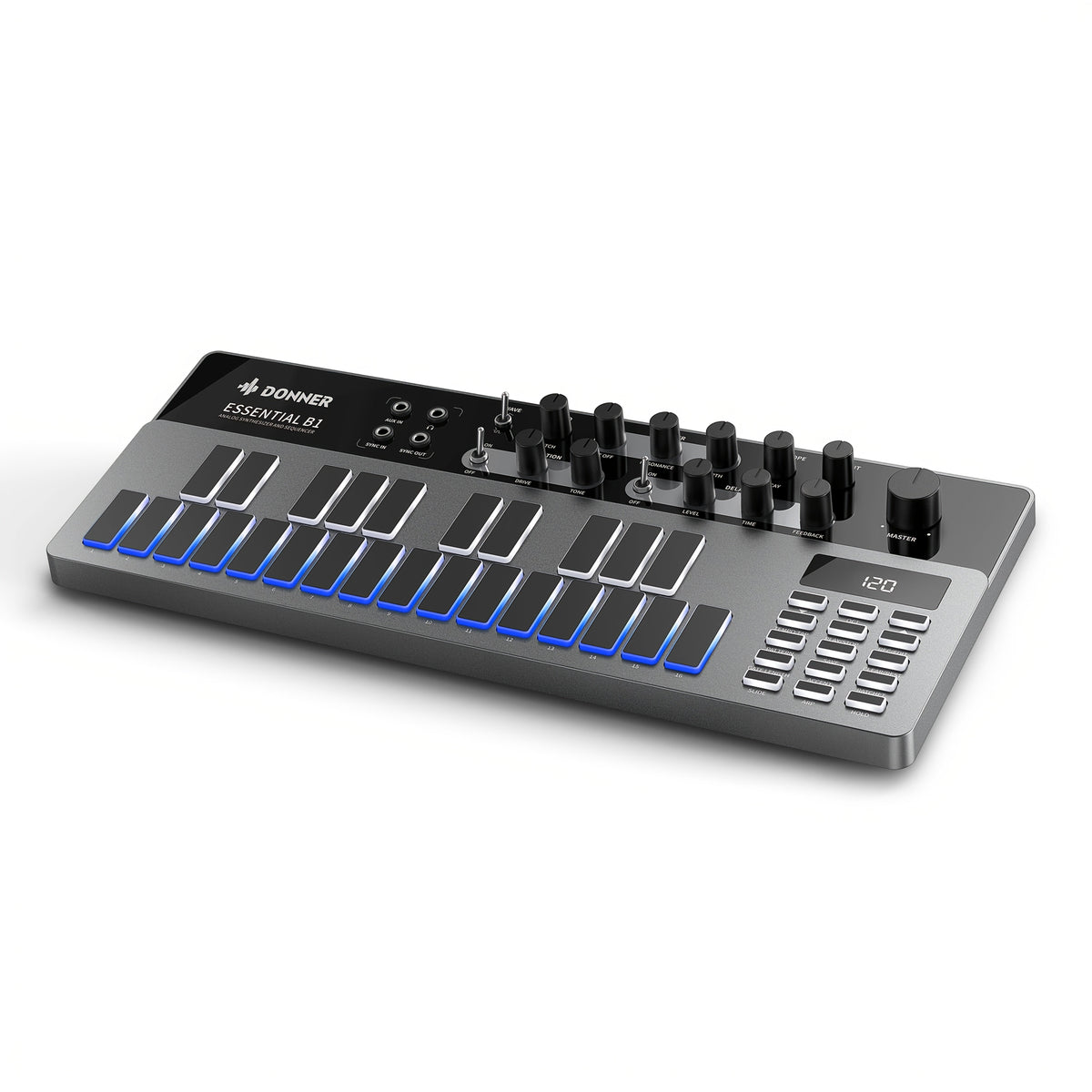 MIDI Pad Controller shown in the Black option