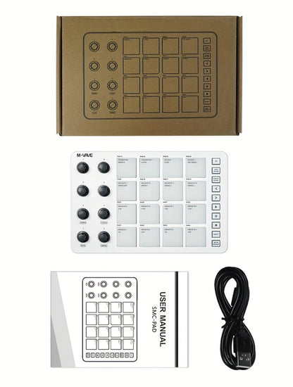 MIDI Pad Controller, Wireless, USB, M-VAVE, Portable for Music Production detail image - detail view 22