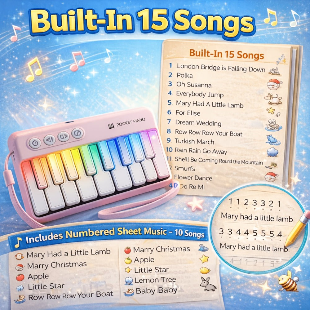 Mini Piano Keyboard, 36V, Portable, Electronic for Basic Music Play And Portable Beginner detail image - detail view 10