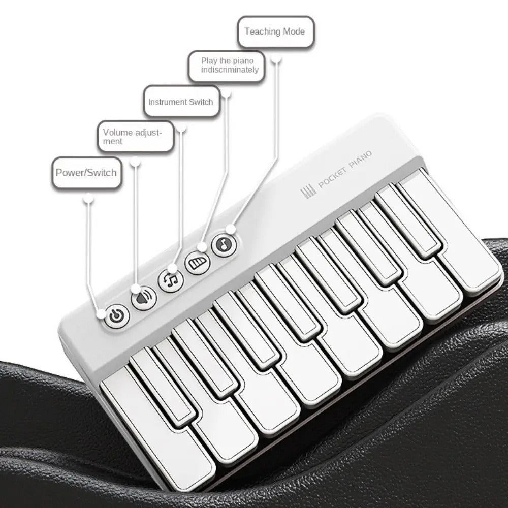 Mini Piano Keyboard, 36V, Portable, Electronic for Basic Music Play And Portable Beginner detail image - detail view 14