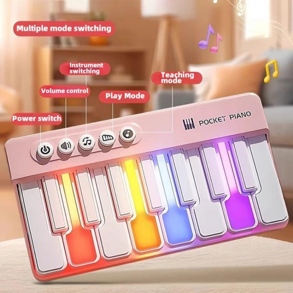 Mini Piano Keyboard, 36V, Portable, Electronic for Basic Music Play And Portable Beginner detail image - detail view 9