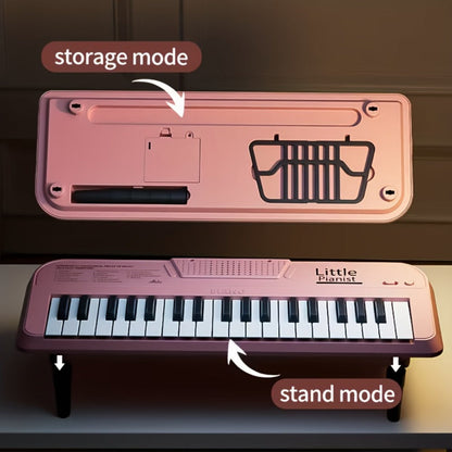 Mini Piano Keyboard, Blue, Portable, 37-key, Children for Basic Music Play And Portable detail image - detail view 10