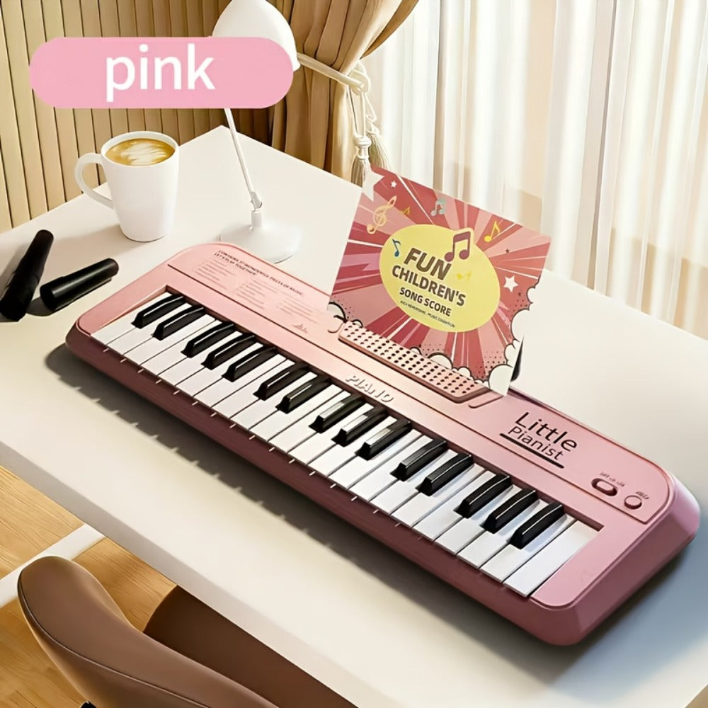 Mini Piano Keyboard, Blue, Portable, 37-key, Children for Basic Music Play And Portable detail image - detail view 5