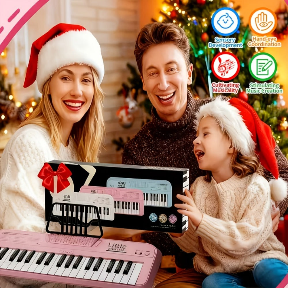 Mini Piano Keyboard, Blue, Portable, 37-key, Children for Basic Music Play And Portable detail image - detail view 8