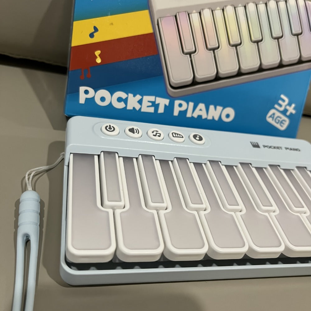Mini Piano Keyboard, Pink ZJKDQFEN-1, Portable, Pocket-Sized for Basic Music Play detail image - detail view 3