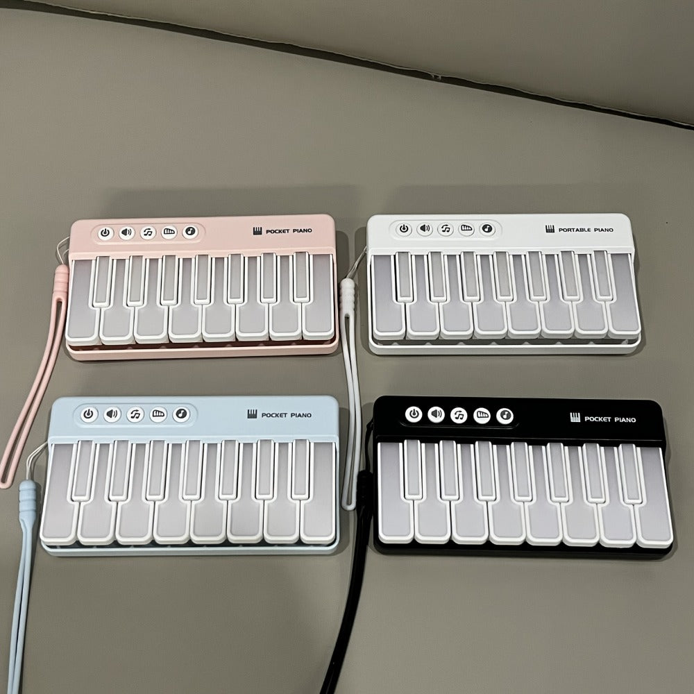 Mini Piano Keyboard, Pink ZJKDQFEN-1, Portable, Pocket-Sized for Basic Music Play detail image - detail view 6