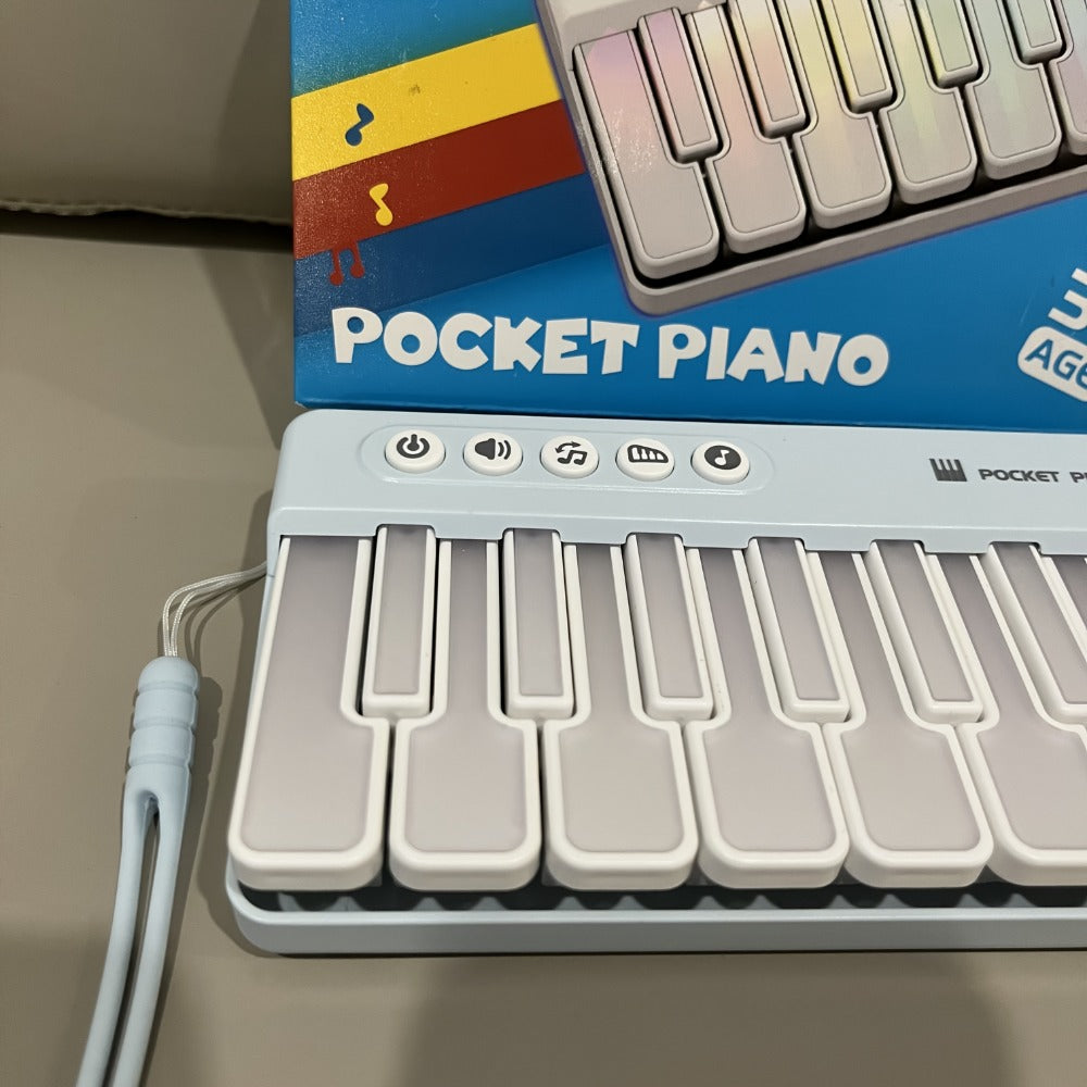 Mini Piano Keyboard, Pink ZJKDQFEN-1, Portable, Pocket-Sized for Basic Music Play detail image - detail view 9