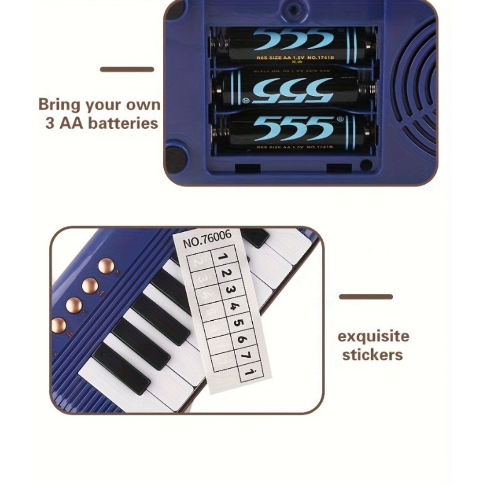 Mini Piano Keyboard, Portable, 15 Keys, Music for Basic Music Play And Portable Beginner detail image - detail view 11