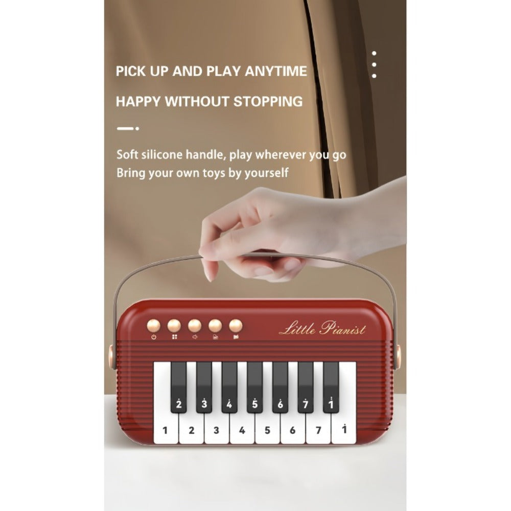 Mini Piano Keyboard, Portable, 15 Keys, Music for Basic Music Play And Portable Beginner detail image - detail view 18