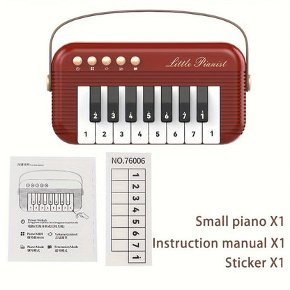 Mini Piano Keyboard, Portable, 15 Keys, Music for Basic Music Play And Portable Beginner detail image - detail view 9