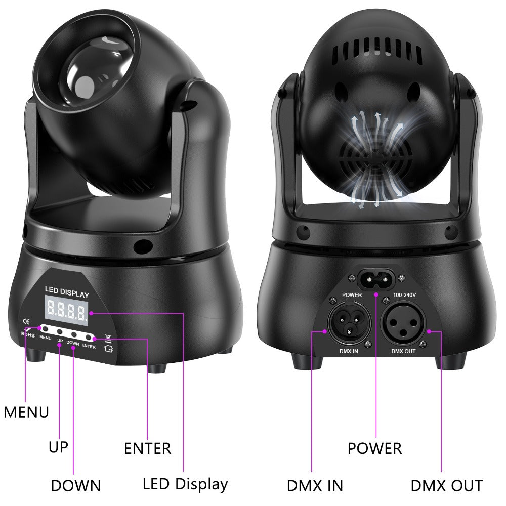 Moving Head DJ Light, DMX Control, RGBW, 40W, LED, Stage for Stage and Party Lighting detail image - detail view 10