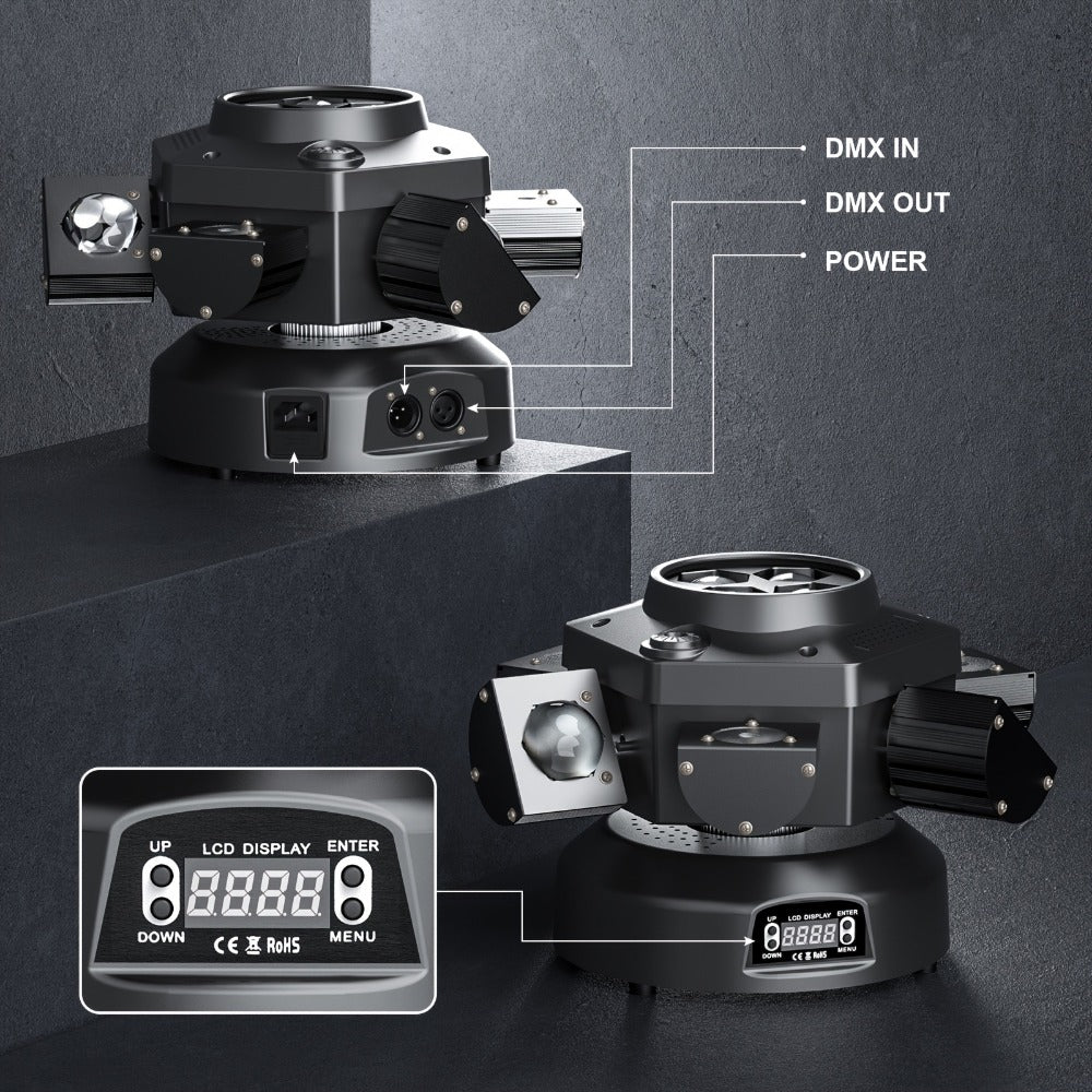 Moving Head DJ Light, Dynamic, RGBW, Wedding, Stage, 200W for Stage and Party Lighting detail image - detail view 6