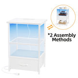 1pc-1 Drawer-White