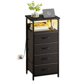 1pc-4 Drawers-Black