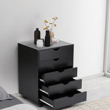 5 Drawers black