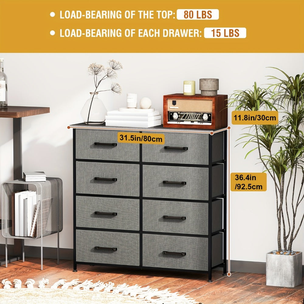 Multi-Drawer Wood Dresser with Storage Drawers and Multiple Color Options for Bedroom detail image - detail view 10