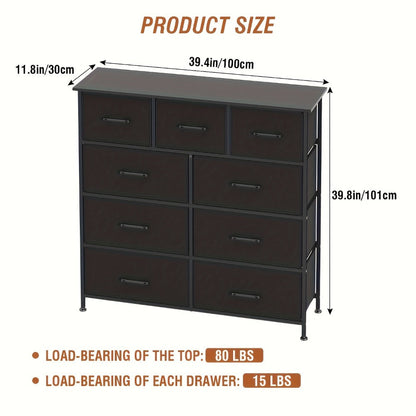Multi-Drawer Wood Dresser with Storage Drawers and Multiple Color Options for Bedroom detail image - detail view 3